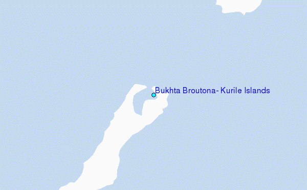 Bukhta Broutona, Kurile Islands Tide Station Location Map