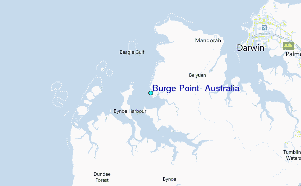 Burge Point, Australia Tide Station Location Map