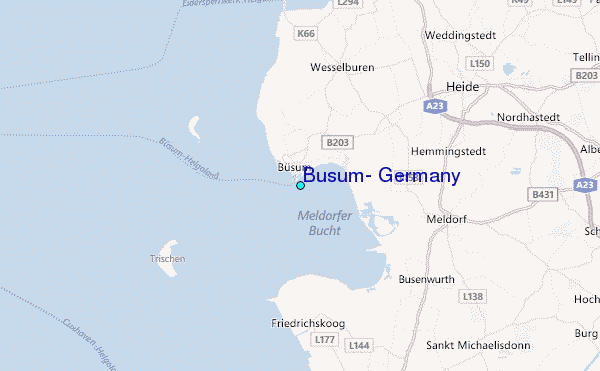 Busum, Germany Tide Station Location Map