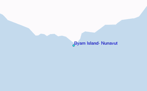 Byam Island, Nunavut Tide Station Location Map