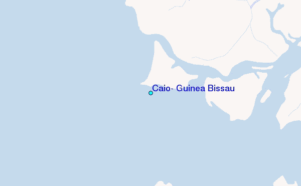 Caio, Guinea Bissau Tide Station Location Map