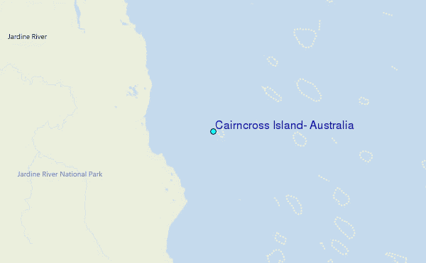 Cairncross Island, Australia Tide Station Location Map
