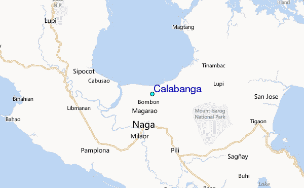 Calabanga Camarines Sur Map