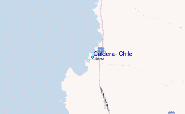 Caldera, Chile Tide Station Location Map