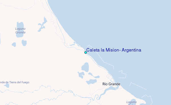 Caleta la Mision, Argentina Tide Station Location Map