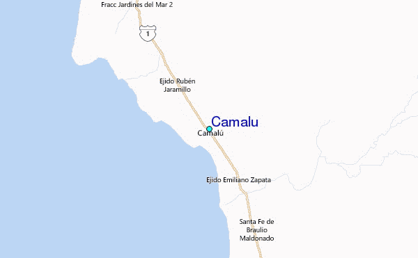 Camalu Tide Station Location Map