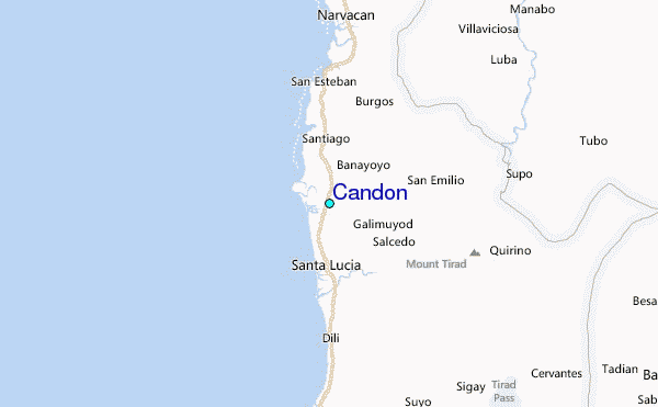 Candon Tide Station Location Map