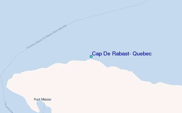 Cap De Rabast, Quebec Tide Station Location Map