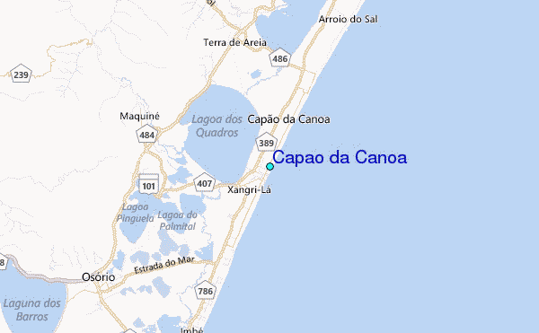 Capao da Canoa Tide Station Location Map