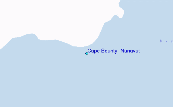 Cape Bounty, Nunavut Tide Station Location Map