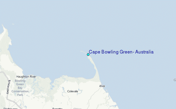 Cape Bowling Green, Australia Tide Station Location Map