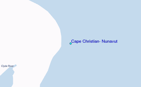 Cape Christian, Nunavut Tide Station Location Map