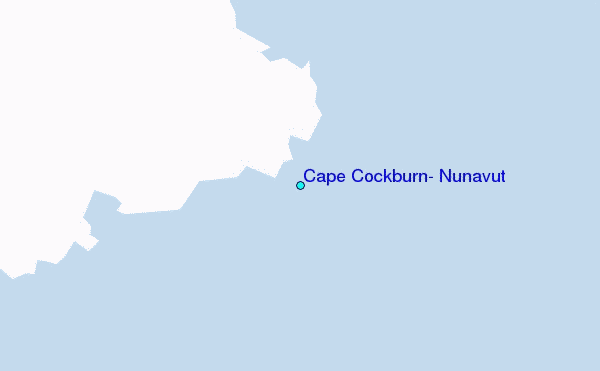 Cape Cockburn, Nunavut Tide Station Location Map