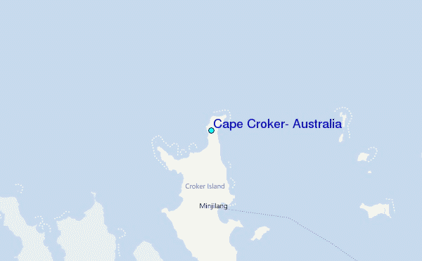 Cape Croker, Australia Tide Station Location Map