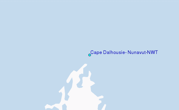 Cape Dalhousie, Nunavut/NWT Tide Station Location Map