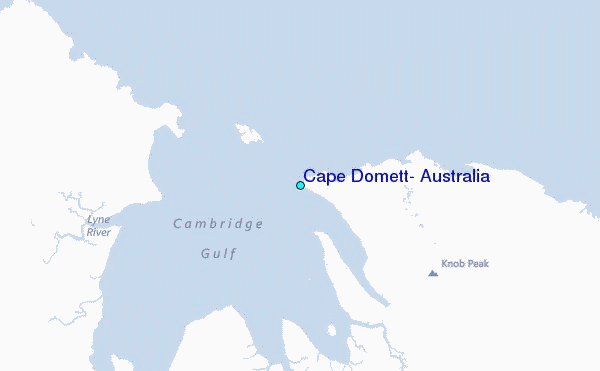 Cape Domett, Australia Tide Station Location Map