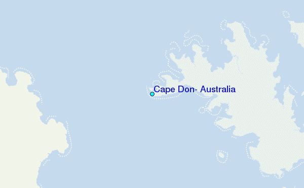 Cape Don, Australia Tide Station Location Map