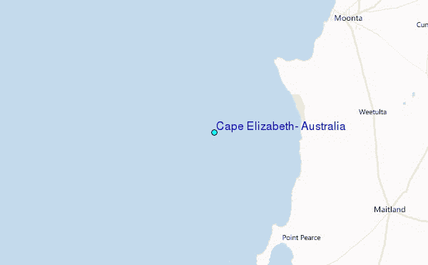 Cape Elizabeth, Australia Tide Station Location Map