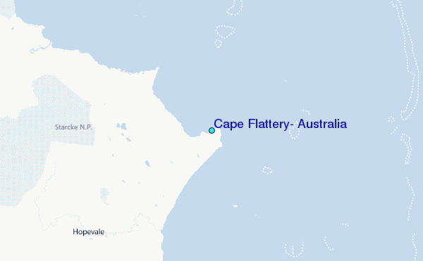 Cape Flattery, Australia Tide Station Location Map