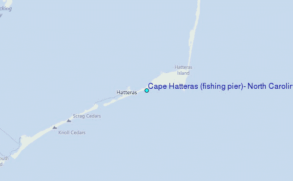 Cape Hatteras (fishing pier), North Carolina Tide Station Location Map