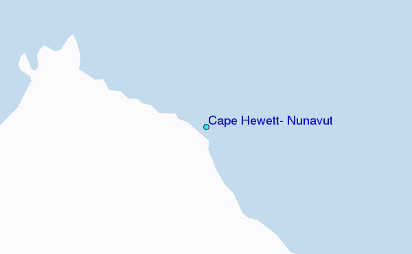 Cape Hewett, Nunavut Tide Station Location Map