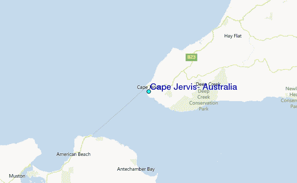 Cape Jervis, Australia Tide Station Location Map