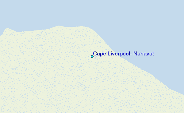 Cape Liverpool, Nunavut Tide Station Location Map
