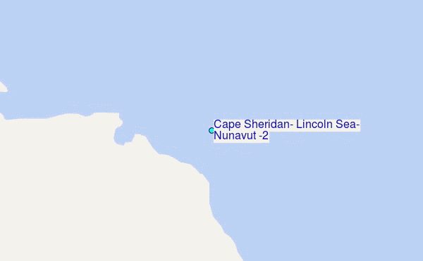 Cape Sheridan, Lincoln Sea, Nunavut (2) Tide Station Location Map