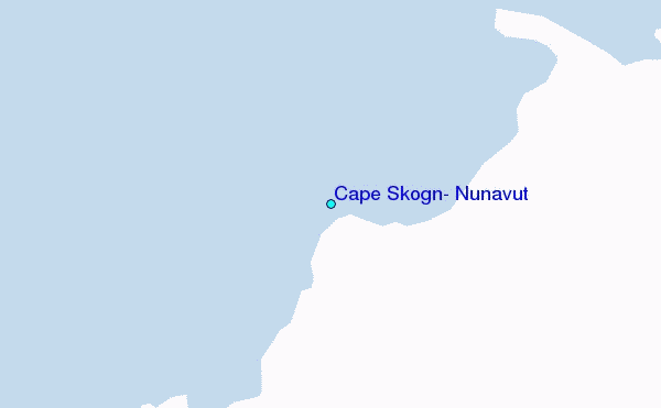 Cape Skogn, Nunavut Tide Station Location Map