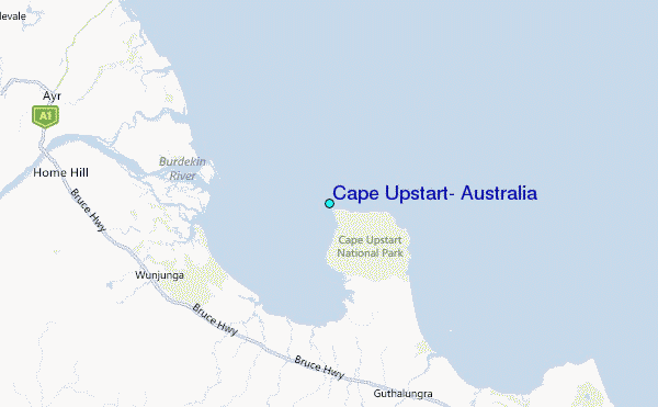 Cape Upstart, Australia Tide Station Location Map