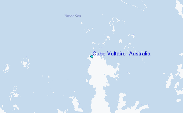 Cape Voltaire, Australia Tide Station Location Map
