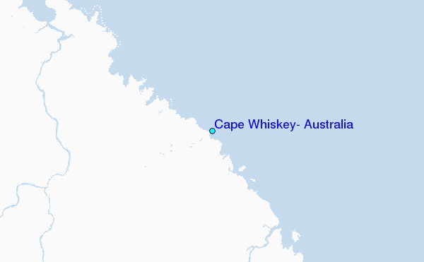 Cape Whiskey, Australia Tide Station Location Map