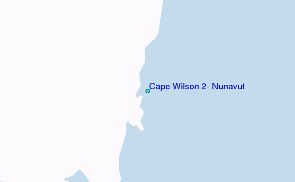 Cape Wilson 2, Nunavut Tide Station Location Map