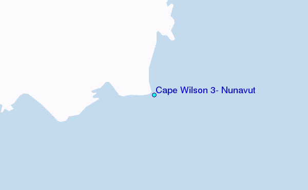 Cape Wilson 3, Nunavut Tide Station Location Map