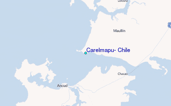 Carelmapu, Chile Tide Station Location Map