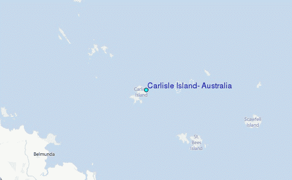 Carlisle Island, Australia Tide Station Location Map