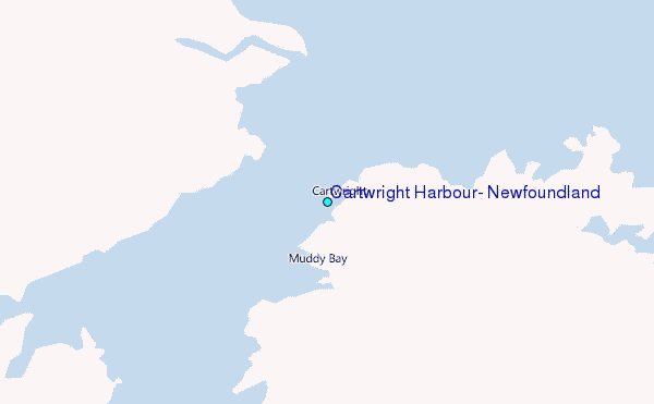 Cartwright Harbour, Newfoundland Tide Station Location Map