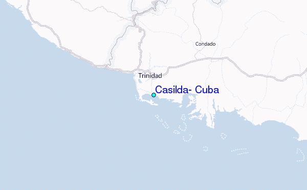 Casilda, Cuba Tide Station Location Map