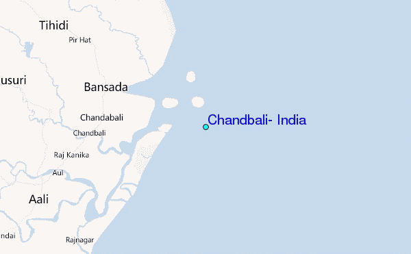 Chandbali, India Tide Station Location Map