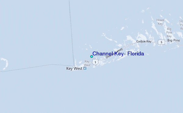 Channel Key, Florida Tide Station Location Map