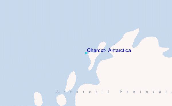 Charcot, Antarctica Tide Station Location Map