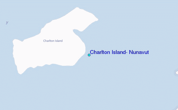 Charlton Island, Nunavut Tide Station Location Map