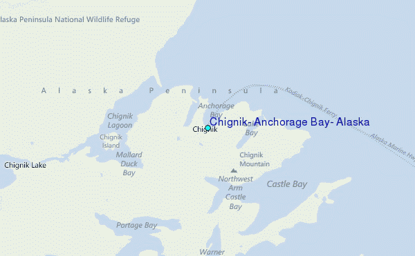 Chignik, Anchorage Bay, Alaska Tide Station Location Map