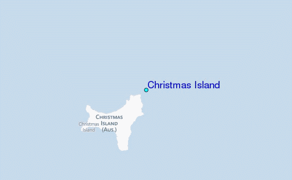 Christmas Island Tide Station Location Map