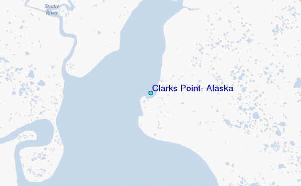 Clarks Point, Alaska Tide Station Location Map