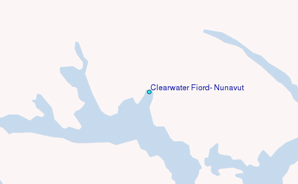 Clearwater Fiord, Nunavut Tide Station Location Map