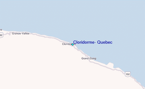 Cloridorme, Quebec Tide Station Location Map