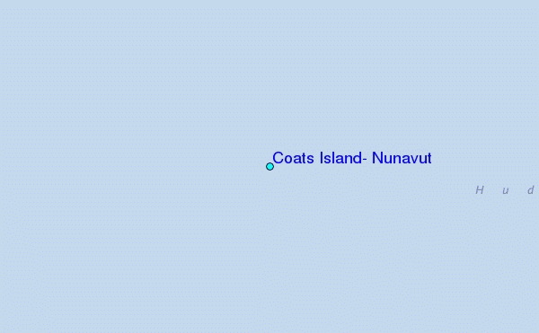 Coats Island, Nunavut Tide Station Location Map
