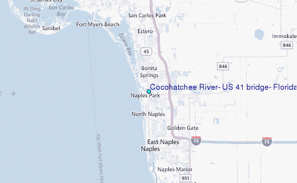 Cocohatchee River Us 41 Bridge Florida Tide Station Location Guide
