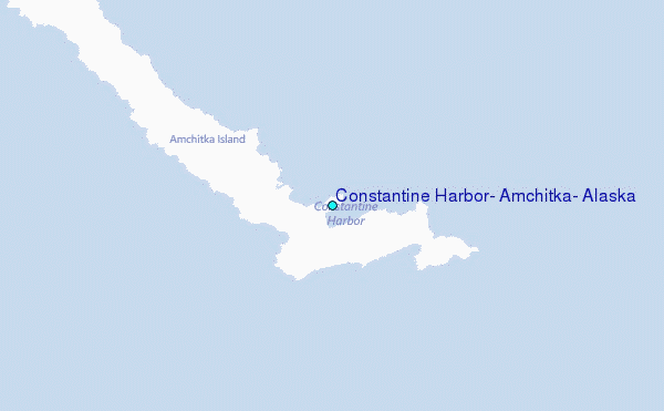 Constantine Harbor, Amchitka, Alaska Tide Station Location Map